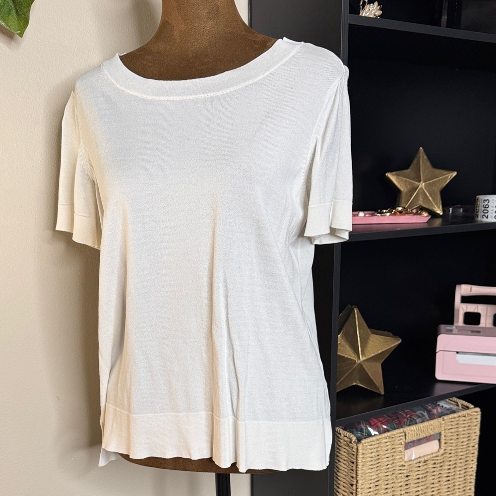 Cyrus Cream Short Sleeve Top